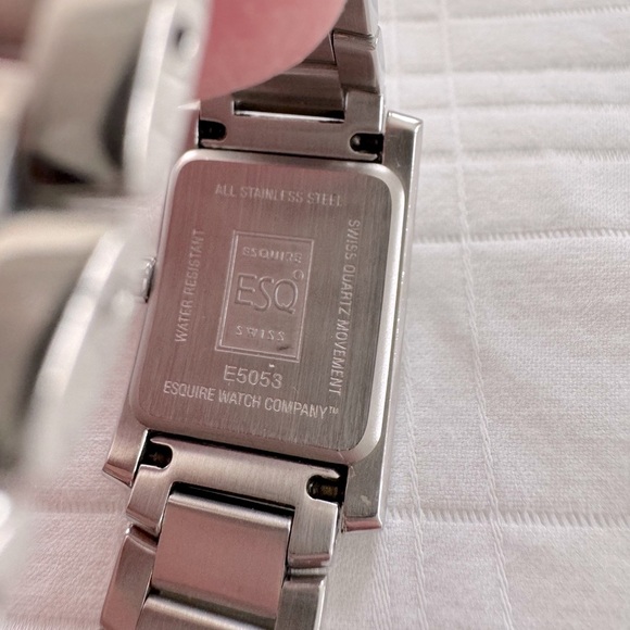 ESQ Swiss Silver Tank Watch - Picture 3 of 5